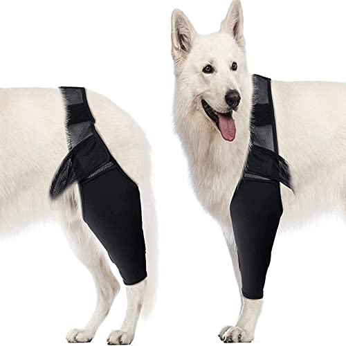 Fabater Dog Elbow Protector, Dog Elbow Brace Protector Pads for Canine Elbow and Shoulder Support, Dog Knee Leg Sleeve for Dysplasia, Arthritis, Pressure Sores, Shoulder Dislocation (XL)