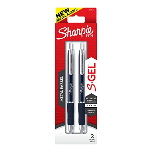 Sharpie S-Gel Retractable Gel Pen, Medium Point, Blue Barrel