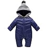 Happy Cherry – Sneeuwpak Baby Romper Winter Pasgeboren Snowsuit met Capuchon Jongen Meisje Unisex Kinderwagen Jasje uit…