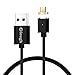 Elough E03 Upgrade Magnetic Cable Connector Micro Usb Cable Magnetic Phone Charger With Lighting For Samsung Galaxy S2 S3 S4 S6 , Note 2/3/4,LG G4 G3 etc Usb Cable（black）