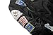 Neo-wows Men's Bomber Jacket with Patches  Black  X-Large