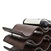 Seville Classics 12-Bottle Wooden Wavy Wine Rack, Espresso