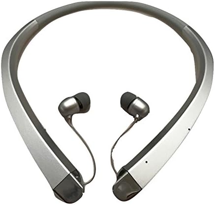 Bluetooth Headphones Wireless Headset with Mic Stereo Neckband Hand-free Headset Sport Earphone Noise Cancelling Earbud Bek Design for IOS, Android LG Samsung iphone (Silver)