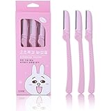 Eyebrow Razor Trimmer Shaper Women Blade Shaver Makeup Tool Kit Facial Face Hair Knife Set 3 Pack