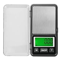 Fasclot Digital Scale Mini Multifunction 500g/0.1g Gold Jewelry Precision Weight LCD Backlit Display and Food Electronic Scale Slim Design for Kitchen Cooking and Baking