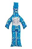 Dammit Doll - Classic Dammit Doll - Affligé - Distressed Pyramid , Aqua Blue Hair - Stress Relief, Gag Gift