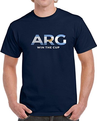Mens Russia 2018 Argentina Win The FIFA World Cup Football Soccer Sports T Shirt XL Navy