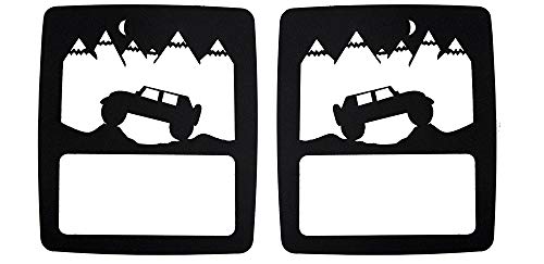 VroomTec Automotive Jeep Wrangler Aluminum Tail Light Rear Light Guard Cover for 2018+ JL JLU Sport (New Body Style)| Fitment for Non-LED Sport Models Only - Thumbnail 4