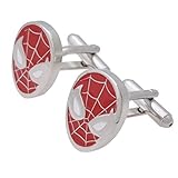 Men's Wedding Shirt Surper Hero Cufflinks (Red Spiderman)