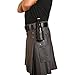 Damn Near Kilt 'Em Premium Black Leather Bottle Holder Kilt Accessory