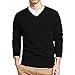 LTIFONE Mens Slim Comfortably Knitted Long Sleeve V-Neck Sweaters