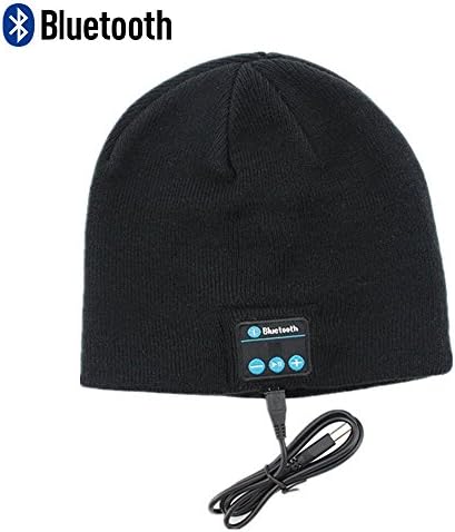 RQN Outdoor Bluetooth Hat Wireless Bluetooth Headphone Headset Earphone W/stereo Speakers &amp; Mic Black