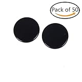 Dengguoli 50x Colourful Plastic ABS 608 Bearing Cap for Spinner Toy, Black
