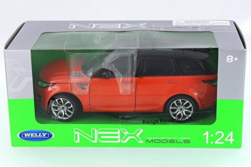 Welly 2015 Land Rover Range Rover Sport, Orange 24059W-OR - 1/24 Scale Diecast Model Toy Car