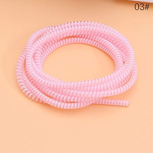 Tabanlly Universal Spiral Strain Relief Cord,1.4M Wire Organizer Cable Protectors Relief Cord Sleeves