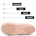 Ruqiji Leather Ballet Shoes for Girls/Toddlers/Kids/Women, Full Sole Leather Ballet Slippers/Dance Shoes