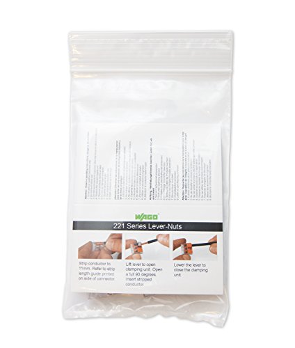 2 Wago+221+412+LEVER+NUTS+Conductor+Connectors