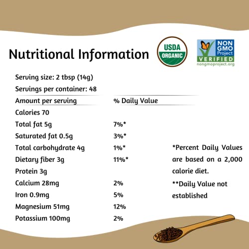 SPECTRUM ESSENTIALS ORGANIC GROUND FLAXSEED, GLUTEN FREE, 24 OZ