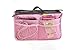 KLOUD City 6 Colors Nylon Travel Handbag Pouch / Bag in Bag / Insert Organizer / Cosmetic Pocket / Makeup Bag / Tidy Bag plus KLOUD City Cleaning Cloth (pink)