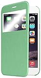 iPhone 6 Case, Pasonomi® [Smart Window View] Apple iPhone 6 Folio Wallet Case - Slim Flip Leather Case For Apple iPhone 6 4.7 Inch Smartphone (Green)