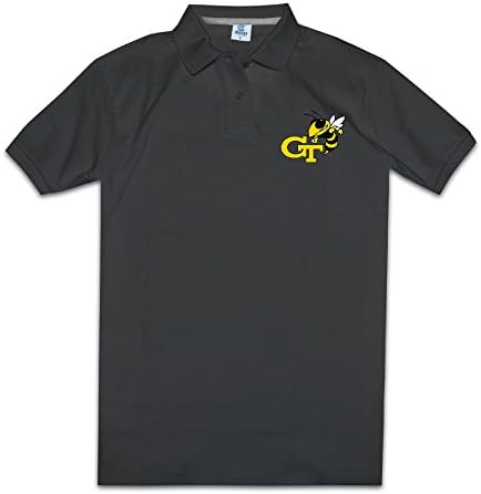 Kakakaoo Men's Georgia Tech Polo T-shirts Size XL Black