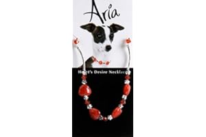 TOPS PET PRODUCTS Heart's Desire Necklace for Dogs - Romance Red