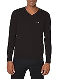 Tommy Hilfiger Men's Sweater with V Neck, Deep Knit