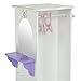 Olivia's Little World - Princess Dresser with 3 Hangers (White) | Wooden 18 inch Doll Furniture