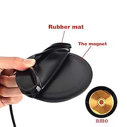UAYESOK 4.3inch NMO Magnetic Mount,14KG Suction