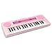 aPerfectLife Kids Keyboard Piano, 37 Keys Chargable Multifunction Mini Piano Keyboard Toys for Over 3 Year Old Girls with Microphone (Pink)