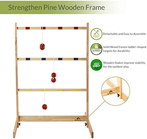 Ladder toss recreation set with two ladders and bolas, priced at $51.99.