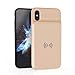 BBtech Battery Case Slim Case 3600mAh Rechargeable Charging Case Portable Extended Backup Power Cover with Wireless Chaging Function with Magnet Compatible iPhone X XS