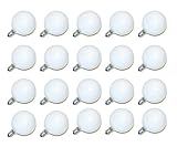 Philips DuraMax 40-Watt G16.5 Decorative Globe E12 Candelabra Base Light Bulbs, Frosted White (20 Pack)