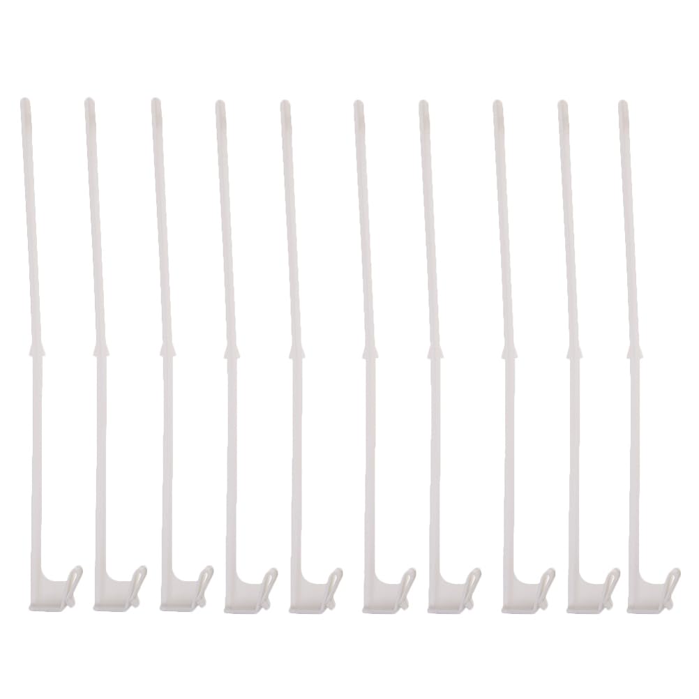 Angoily 10PCS Car Window Flagpoles, Car Flag Window Clips, Car Window Flag Holders for Vehicles Nation Flags Warning Flags, White (No Flags Included)