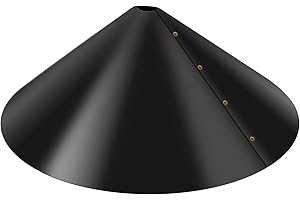 Squirrel Baffle, 18 inch Wrap Around Squirrel Proof Baffles Plastic Bird Feeder Guard with Hook Outdoor Hanging Squirrel Flap