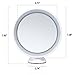 Keen Edge Home Magnifying Mirror with Light, Daylight LED Travel and Home Makeup Vanity Mirror, 7x Concave Rechargeable Portable (7 inches)