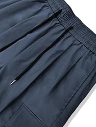 OYOANGLE Men's Drawstring Elastic Waist Flap
