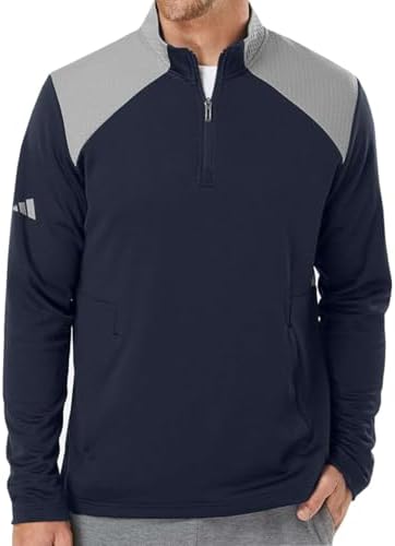 adidas - 3-Stripes Double Knit Quarter-Zip Pullover - A482 - L
