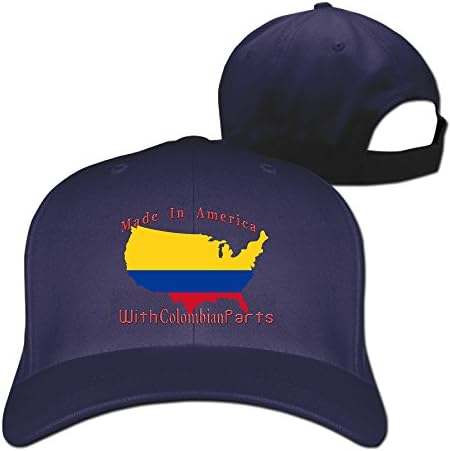 Made In America With Colombian Parts Adjustable Flat Baseball Caps