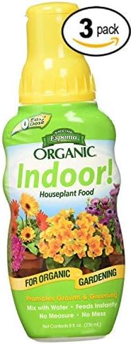 Espoma Company INPF8 Organic Indoor Plant Food, 8 oz (3 Pack)