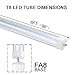 ONLYLUX 8 Foot Led Bulbs T8 T12 LED 8ft Tube Light F96T8 F96T12 LED Bulb 96