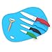 Chef's Organic Gadgets Ceramic Knife Set (6 Piece) with Peeler and Acrylic Knife Block Holder