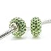 Everbling August Birthstone 925 Sterling Silver Core Bead Fits European Charm Bracelet