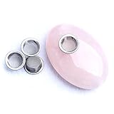 Rose Crystal Oval Palm Crystal Stone Raw Flatback Quartz Healing Gemstone Stress Relief Gifts