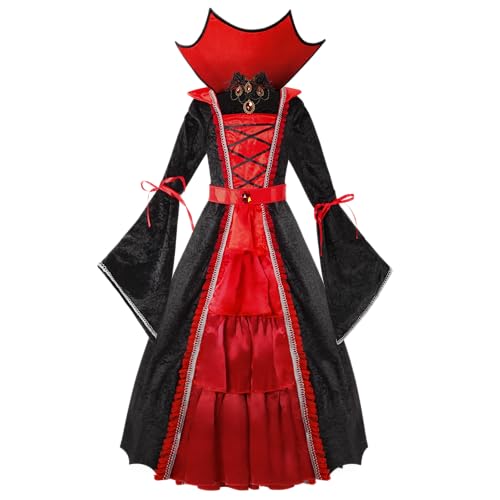 Spooktacular Creations Girls Vampire Costume, Halloween Costume for Kids, Royal Vampire Outfit for Girls