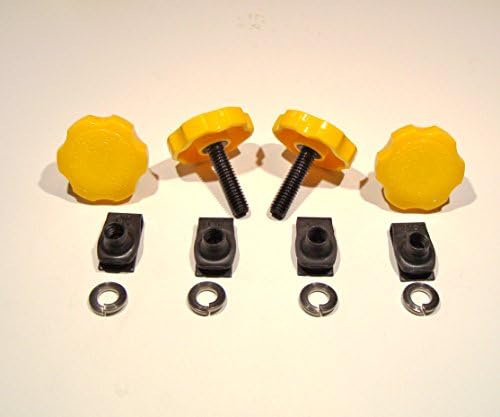 HDsmallPARTS Yellow 2014-2016 LocEzy for Harley-Davidson Saddlebag Mounting Hardware Knobs/ Security Theft Deterrent/Locks/ fastening