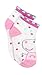 Peppa Pig Girls Toddler 6 pack Quarter Style Socks Set (Shoe: 7-10 (Sock: 4-6), Pink/Multi Quarter)