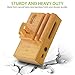 CHGeek Bamboo Wireless Charger-Charging-Station-for-Multiple-Devices, Charging Dock for Apple Watch, AirPods. Wireless Charging Organizer for iPhone. Compatible iPhone 11/11 Pro(Max)