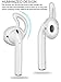 Ear Hooks Covers Accessories Tips Compatible with Apple Airpods EarPods Earphones Earbuds Headphones[Anti-Slip,Precise Cutouts ] 4 Pairs Clear by Lunies