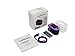 Zacurate Pro Series CMS 500DL Fingertip Pulse Oximeter Blood Oxygen Saturation Monitor with silicon cover, batteries and lanyard (Glamorous Purple)